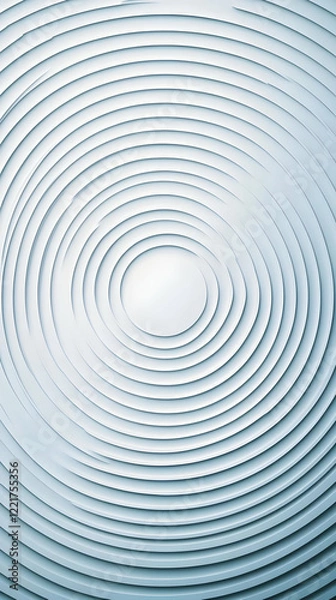 Fototapeta Circular pattern, textured surface, white background, design element