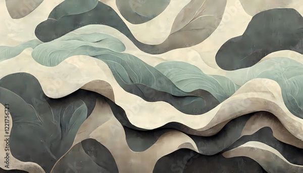 Fototapeta Background Concept, artwork and digital art, Illustration, wallpaper, painting Abstract luxury, Mockup, generative AI, uhd