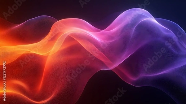 Fototapeta Abstract Colorful Waves Flowing Dynamically