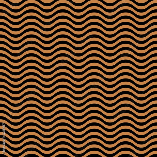 Fototapeta Vector seamless abstract pattern, waves