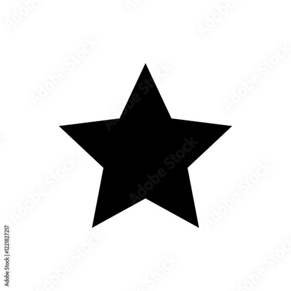 Fototapeta Star Icon vector illustration. rating sign and symbol. favourite star icon