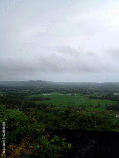Obraz clouds over the mountain