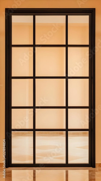 Fototapeta Interior Glass Door Modern Illustration