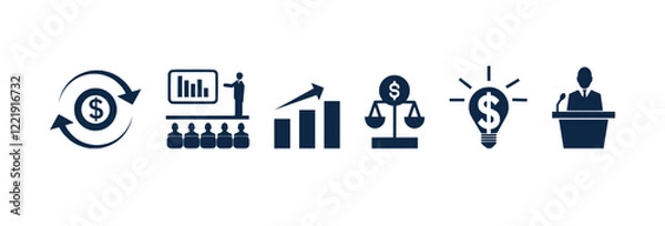 Obraz Business Icon set