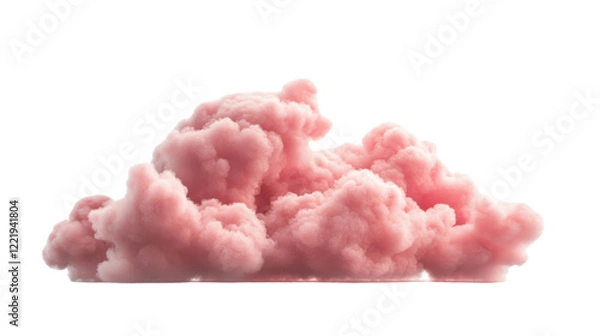 Fototapeta Pink cloud on transparent background