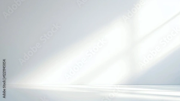 Fototapeta a clean, crisp white background with subtle shadows or textures, providing a professional and minimalist look.