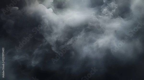 Obraz smoke on black background