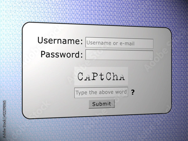 Obraz Captcha Security