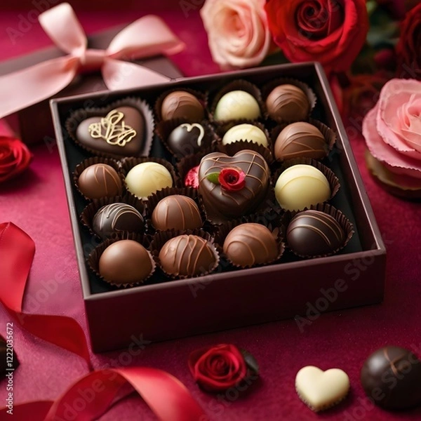 Fototapeta box of chocolates