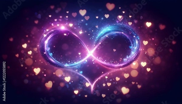 Fototapeta glowing heart