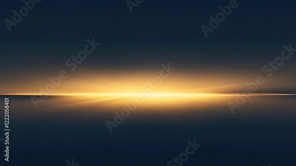 Fototapeta Navy to gold gradient under a soft, grainy abstract light
