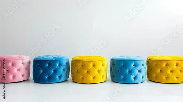 Fototapeta colorful round couch
