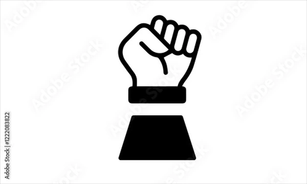 Fototapeta Empowerment icon vector style on white background