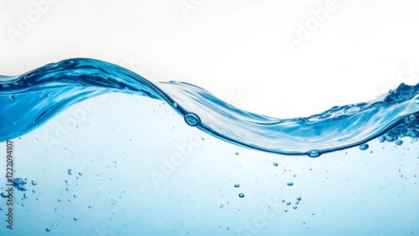 Fototapeta water splash isolated on white