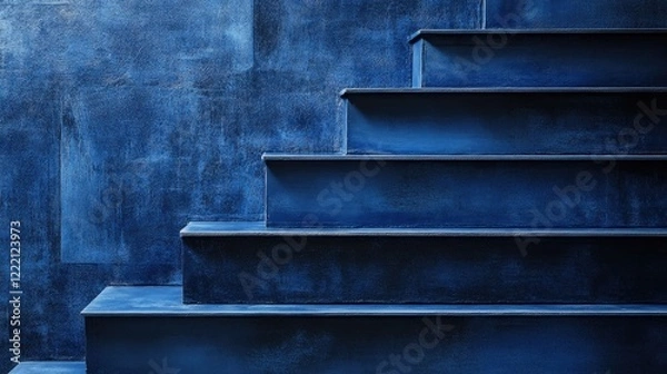 Fototapeta Gradient background transitioning from deep indigo to pale blue for a sleek, professional look.