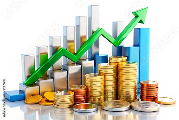 Obraz graph with coins