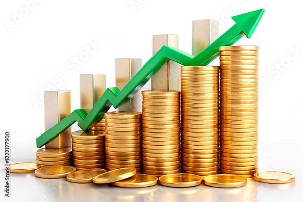 Obraz graph with coins