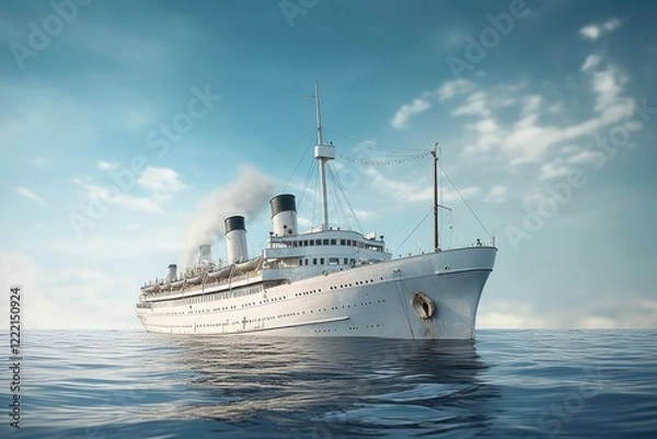 Fototapeta Ship vehicle ocean boat.