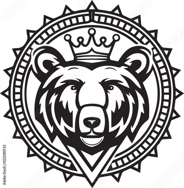 Obraz bear head mascot