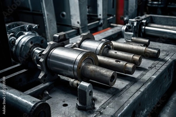 Fototapeta tools used to restore a machine in industry