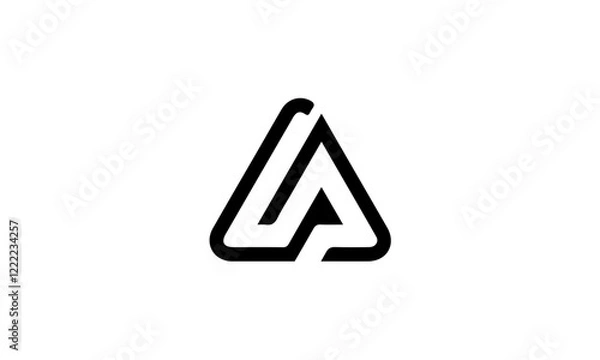 Fototapeta A alphabet logo