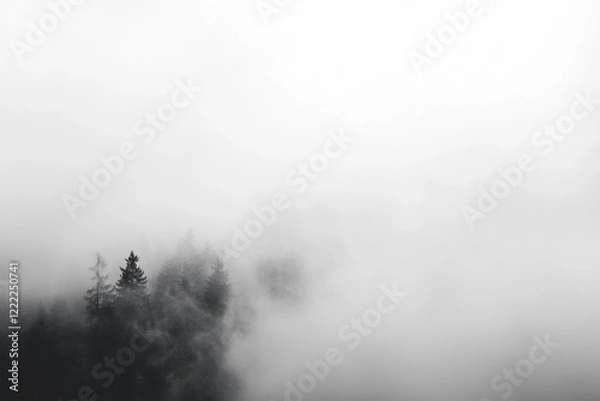 Fototapeta fog in the forest