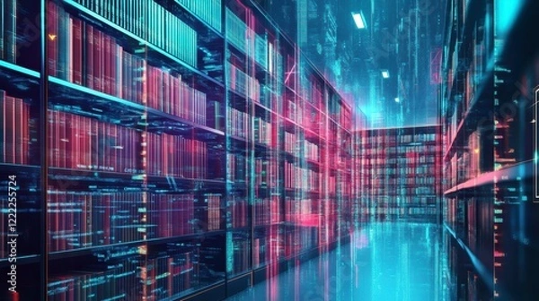 Obraz A digital library powered by blockchain