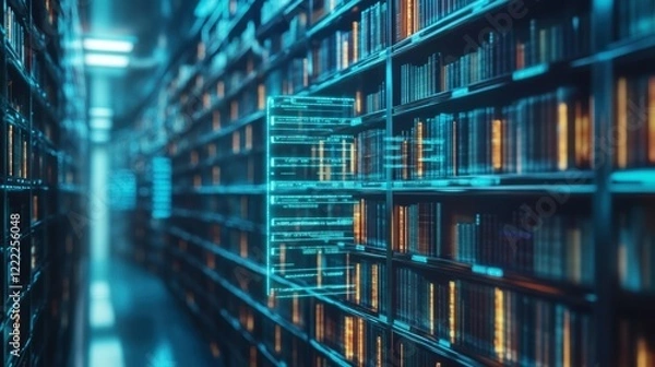 Fototapeta A digital library powered by blockchain