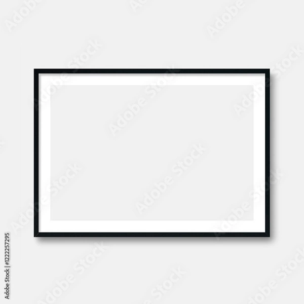 Obraz Frame mockups with mat, Poster frame, White mat frame mockups
