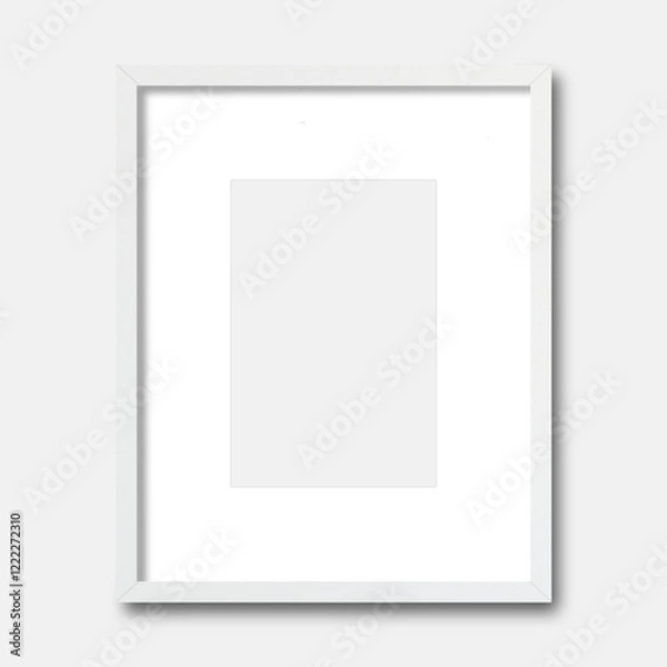 Obraz Frame mockups with mat, Poster frame, White mat frame mockups
