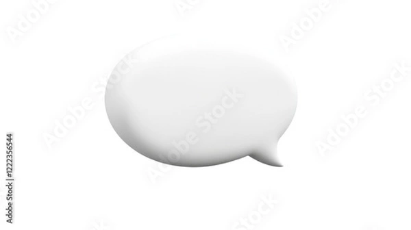 Fototapeta Text box, speech bubble on transparent background 