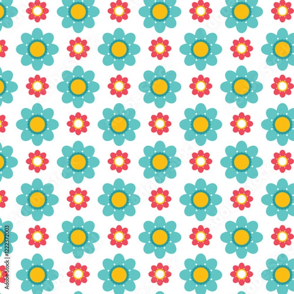 Fototapeta seamless floral pattern