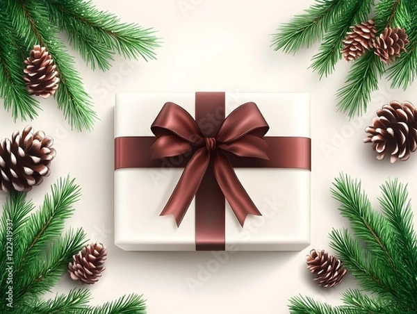 Fototapeta tree with gift boxes