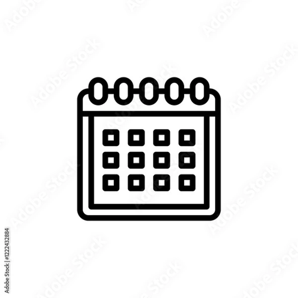 Fototapeta calendar icon vector