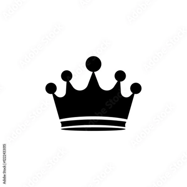 Fototapeta crown icon set