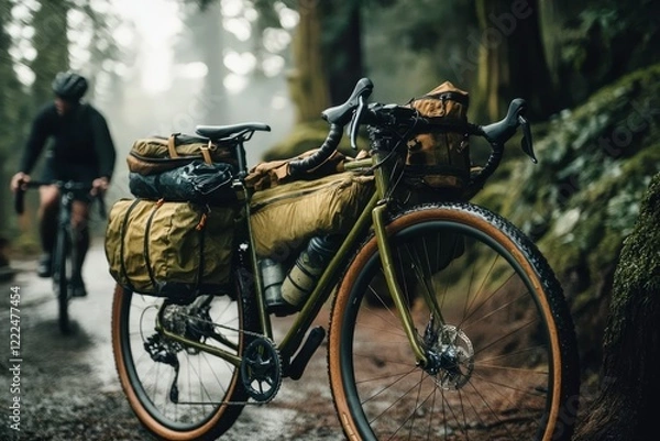 Obraz A Complete Guide to Packing for Bike Cycling Adventures
