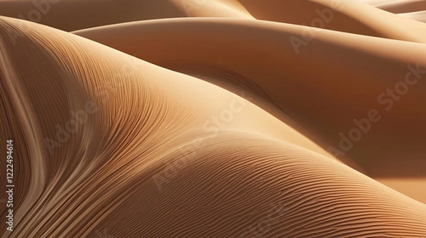 Fototapeta Serene Sand Dunes Abstract Background with Smooth Gradients – 4K Illustration