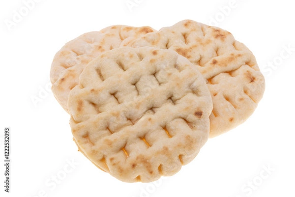 Obraz Greek flatbread Pita isolated