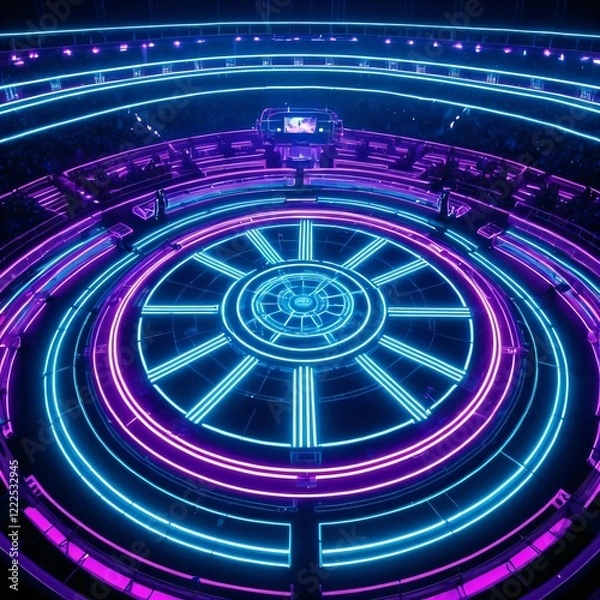 Obraz Arena with Glowing Rings