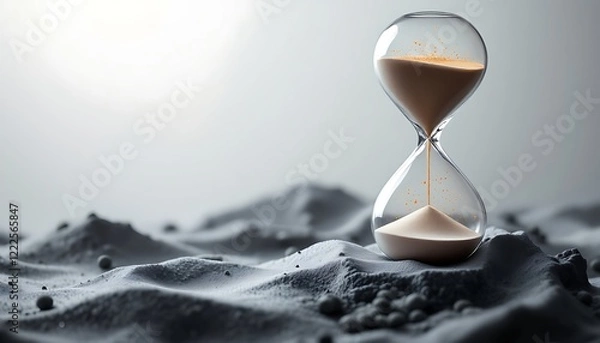 Fototapeta Hourglass in Sand Time Concept Image