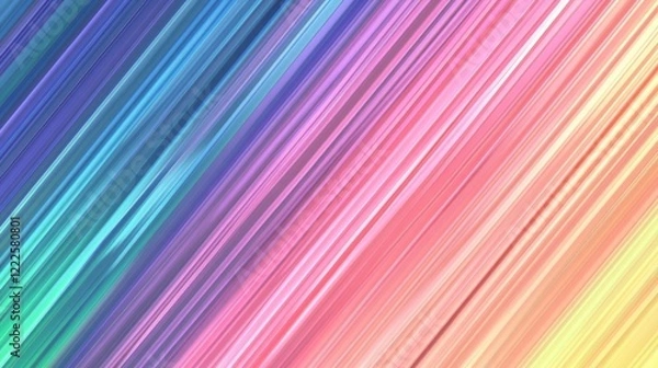Obraz Abstract Diagonal Lines Rainbow Pastel Color Spectrum Background