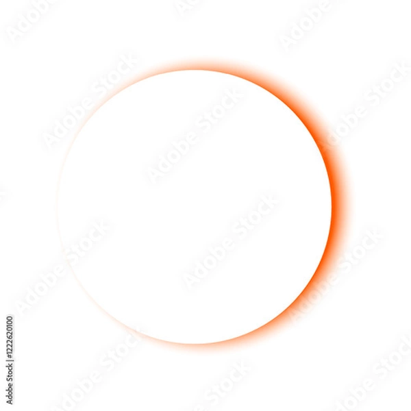Fototapeta light of a solar eclipse design vector illustration on white background