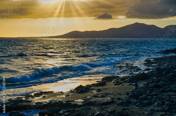 Obraz sunset on the beach