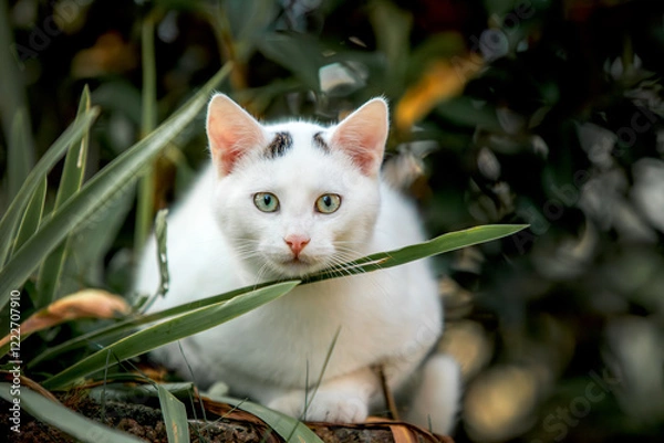 Obraz cat in the garden