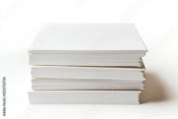 Obraz A Stack of White Paper, Ready for Work