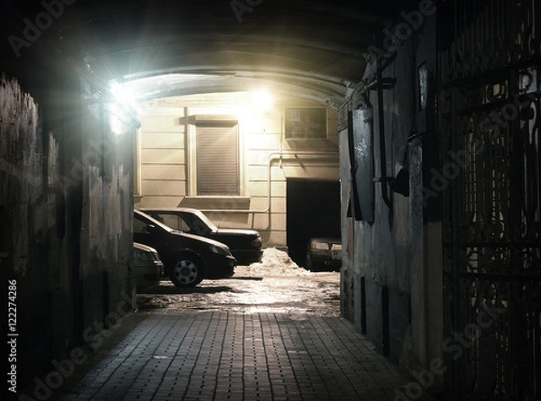 Obraz Yard gateway back street