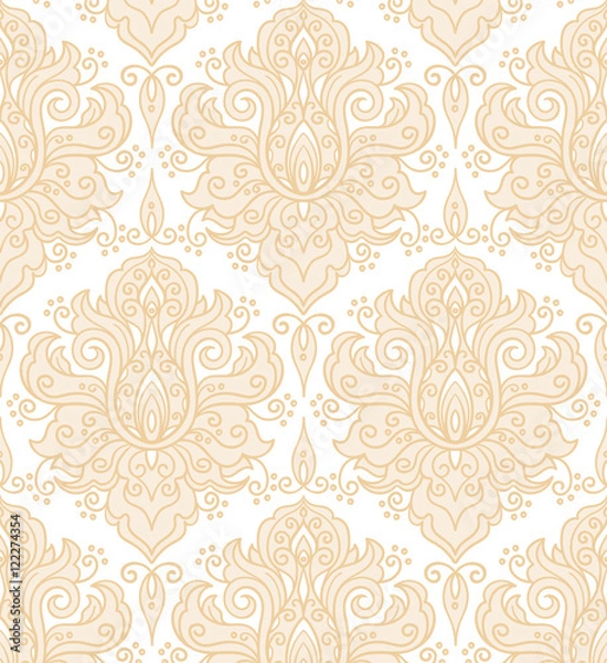 Fototapeta vector,  illustration, seamless pattern, element for design, abstract, swirls, oriental style