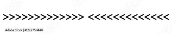 Fototapeta Chevron arrow line divider vector