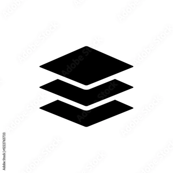 Fototapeta layers icon