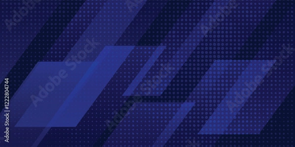 Obraz blue abstract geometric background. Modern shape concept.